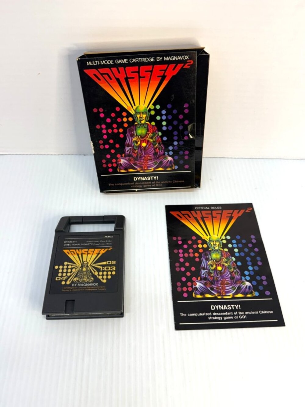 Dynasty! 1979 Odyssey 2 Videopac Game with box and manual